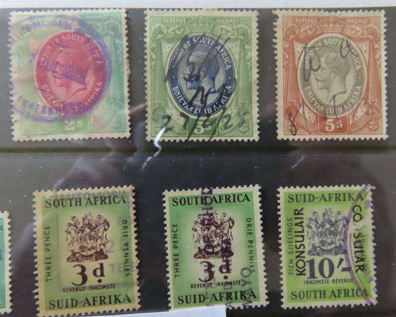 South Africa - Job Lot South African Revenue Stamps