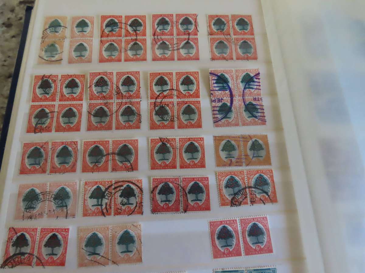 South Africa - Union of South Africa - 6d- 13 pairs -7 Blocks 4 - 1/2d - 4 pairs , 1 Block 4