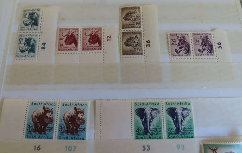 South Africa - 1954 Definitive Part Set in Pairs - MNH