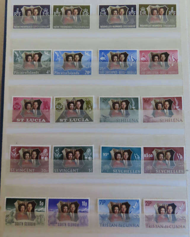 Commonwealth - 25th Wedding Anniversary - Queen Elizabeth - 31 Countries MNH
