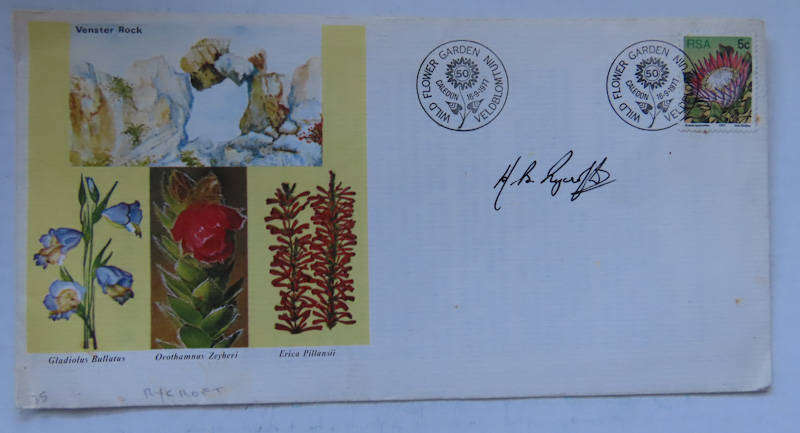 South Africa - Wild Flower Garden Caledon Cover Signed by Prof. Rycroft