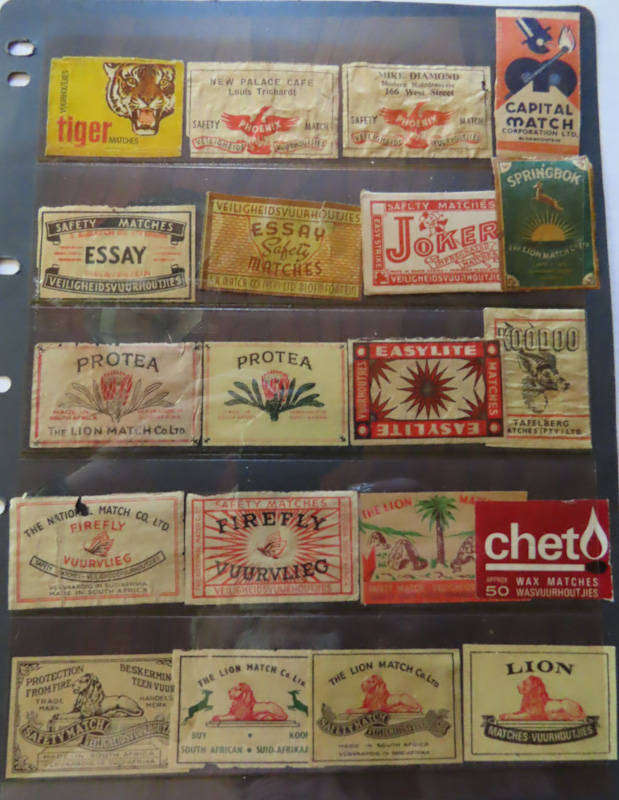 South Africa - Selection of Vintage Matchbox Labels