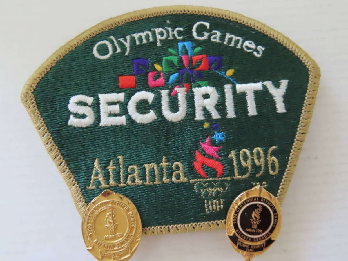 South Africa - Olympic Games Atlanta 1996 - Cloth Patch and 2 Security Team Pins