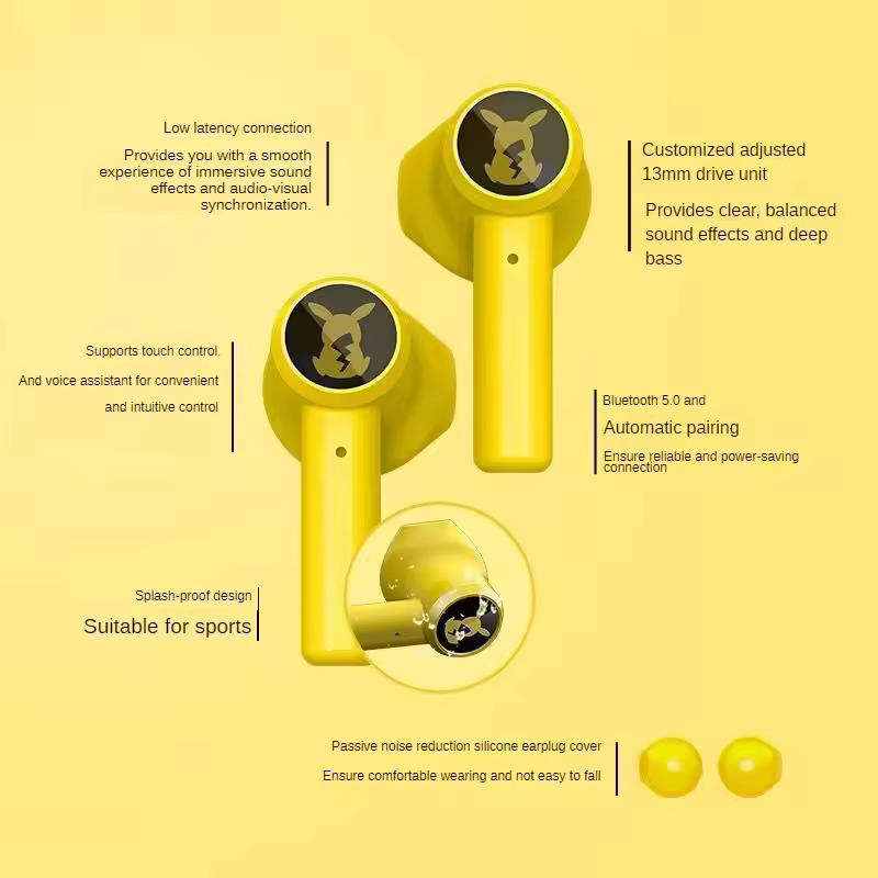 Pokémon Earphones: Razer Earbuds  Pokémon - Pikachu Edition