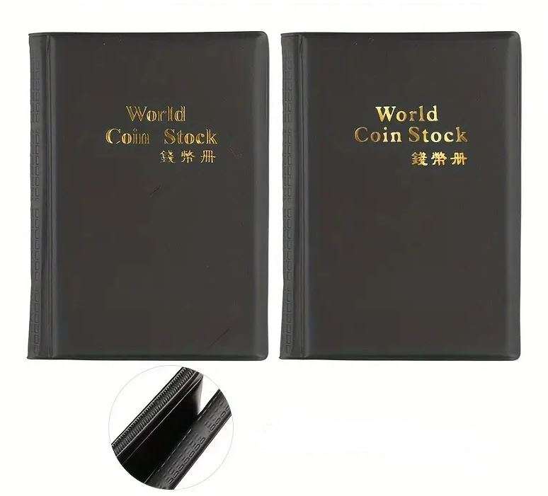 3 x 120-Page PVC Coin Collection Card Album