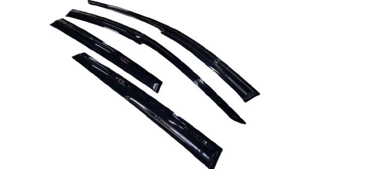 Vw Polo 9n/vivo 4pc gloss black windshields