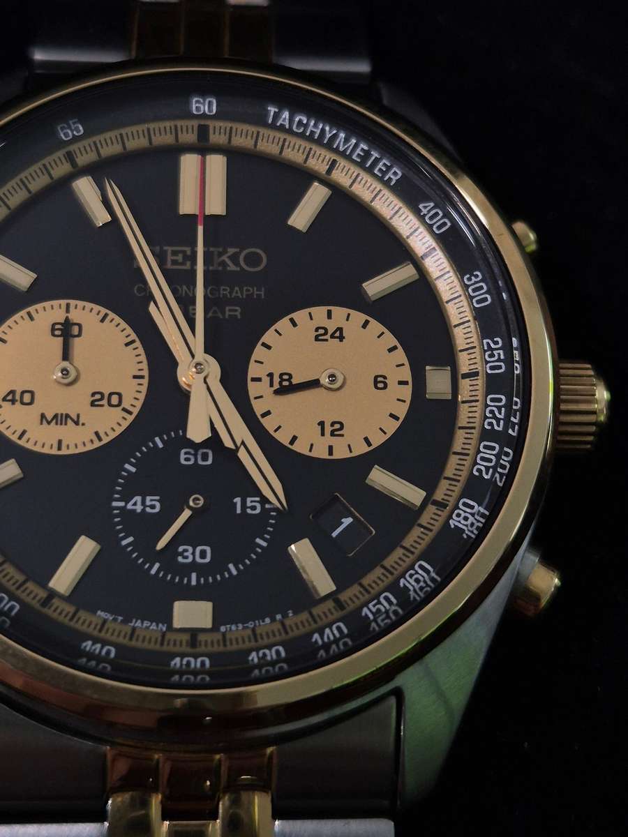Seiko chronograph Two-tone - UNWORN