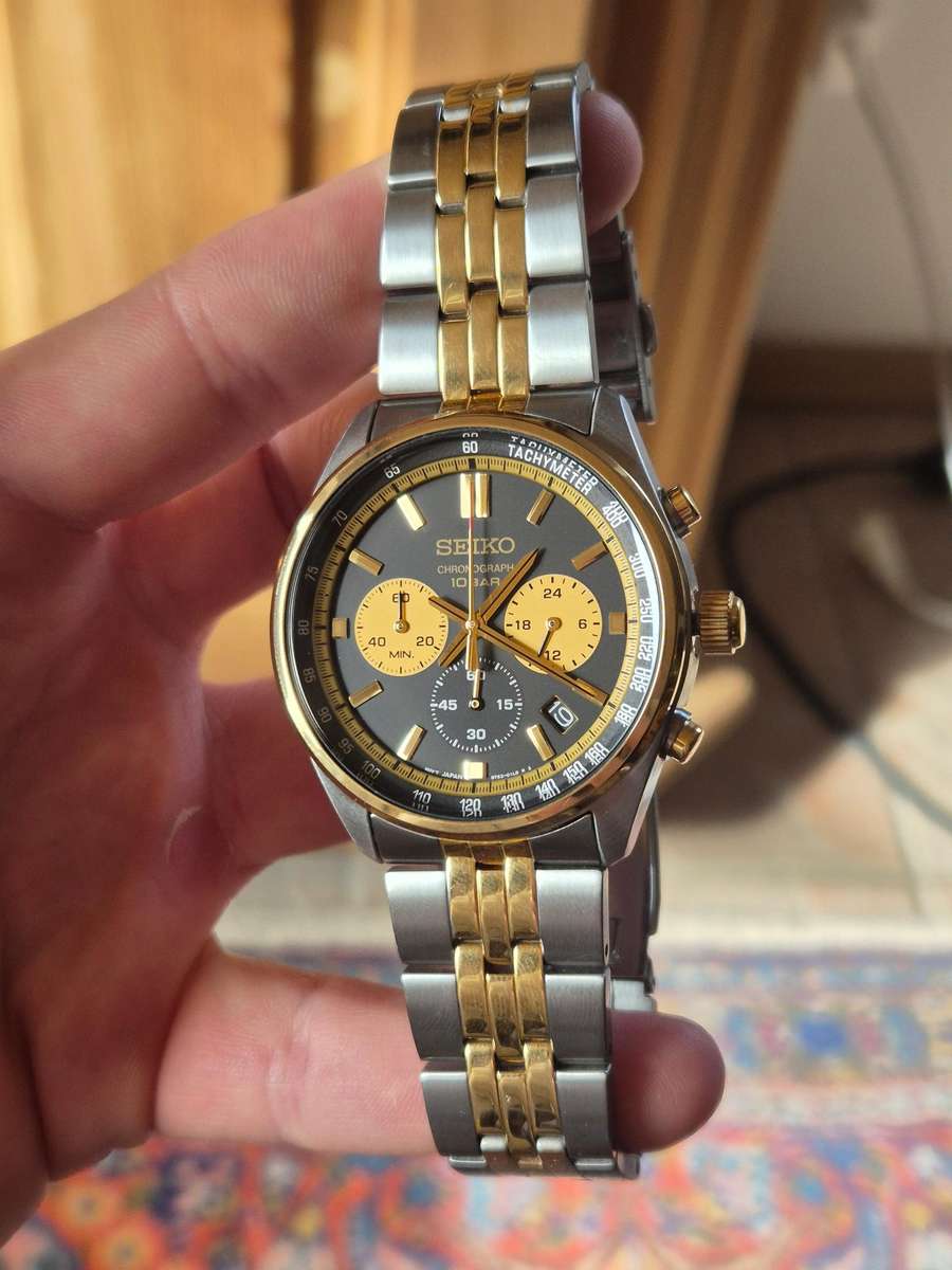 Seiko chronograph Two-tone - UNWORN