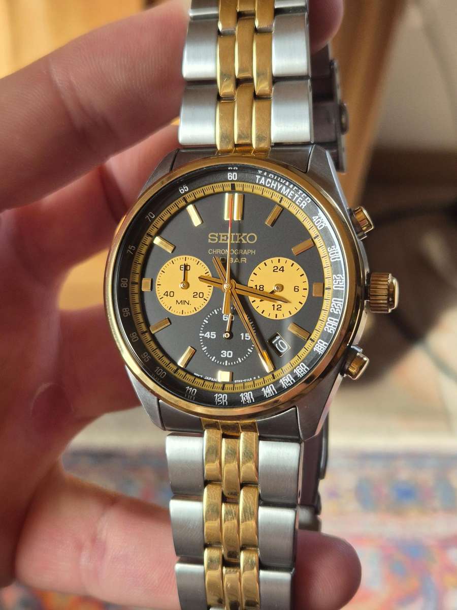 Seiko chronograph Two-tone - UNWORN