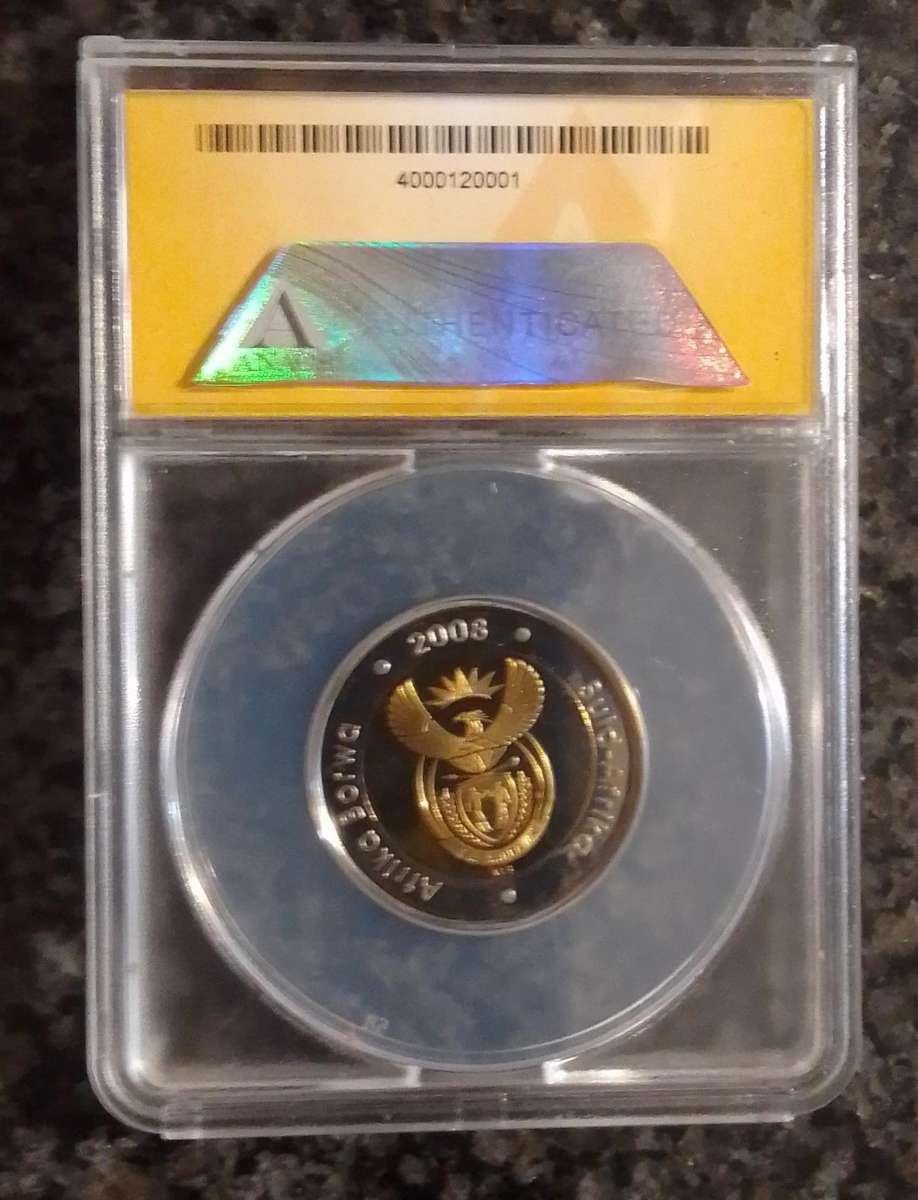 2008 Mandela 90th Birthday R5 Coin - ULTRA CAMEO PR68 High Grade