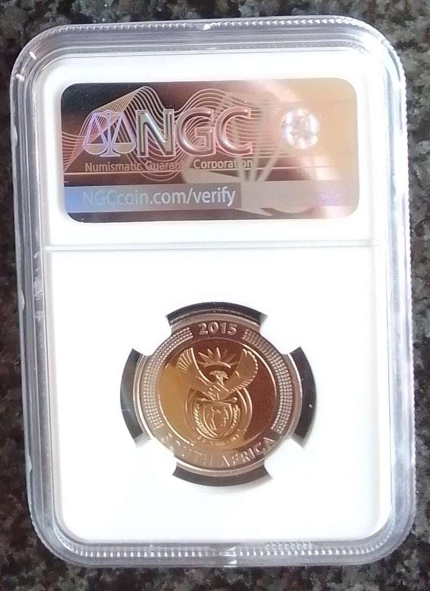 VERY RARE HIGH GRADE - 2015 South Africa Coinage of Griqua Town R5- Graded PF69 Ultra Cameo