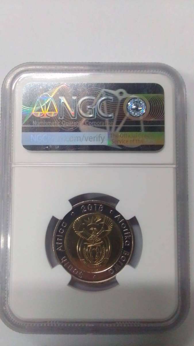 HIGH Grading MS68 Nelson Mandela Centenary 2018 Early Release R5 Coin