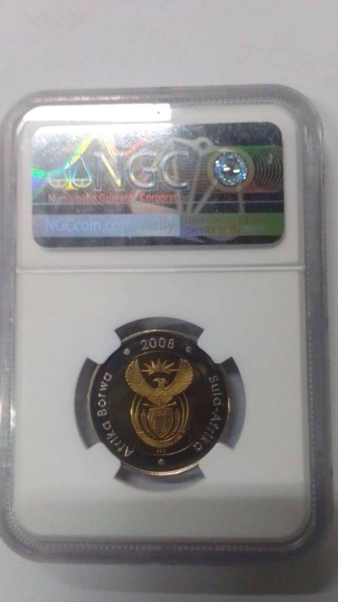 2008 Mandela 90th Birthday Frosted R5 - GRADED PF67