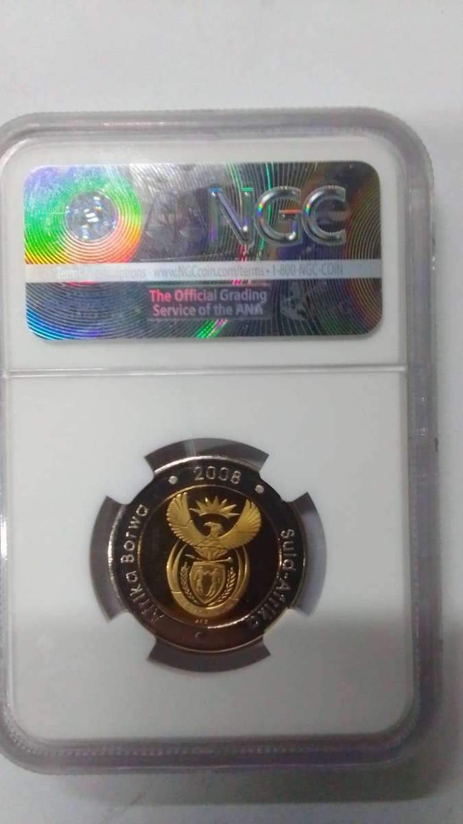 HIGH GRADED - 2008 Mandela 90th Birthday Frosted R5 - GRADED PF68 ULTRA CAMEO