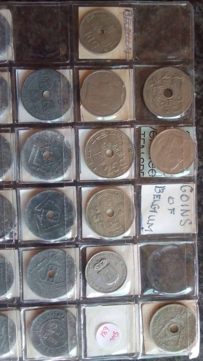 42 x Coins of Belgium in a sleeve 1862