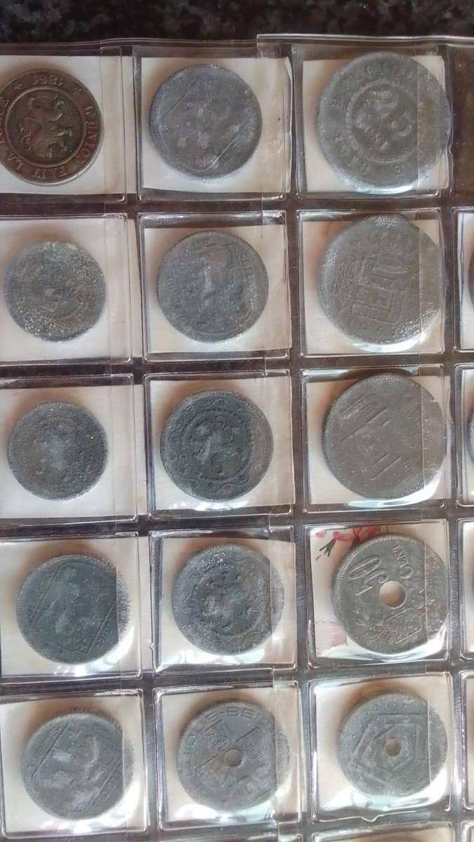 42 x Coins of Belgium in a sleeve 1862