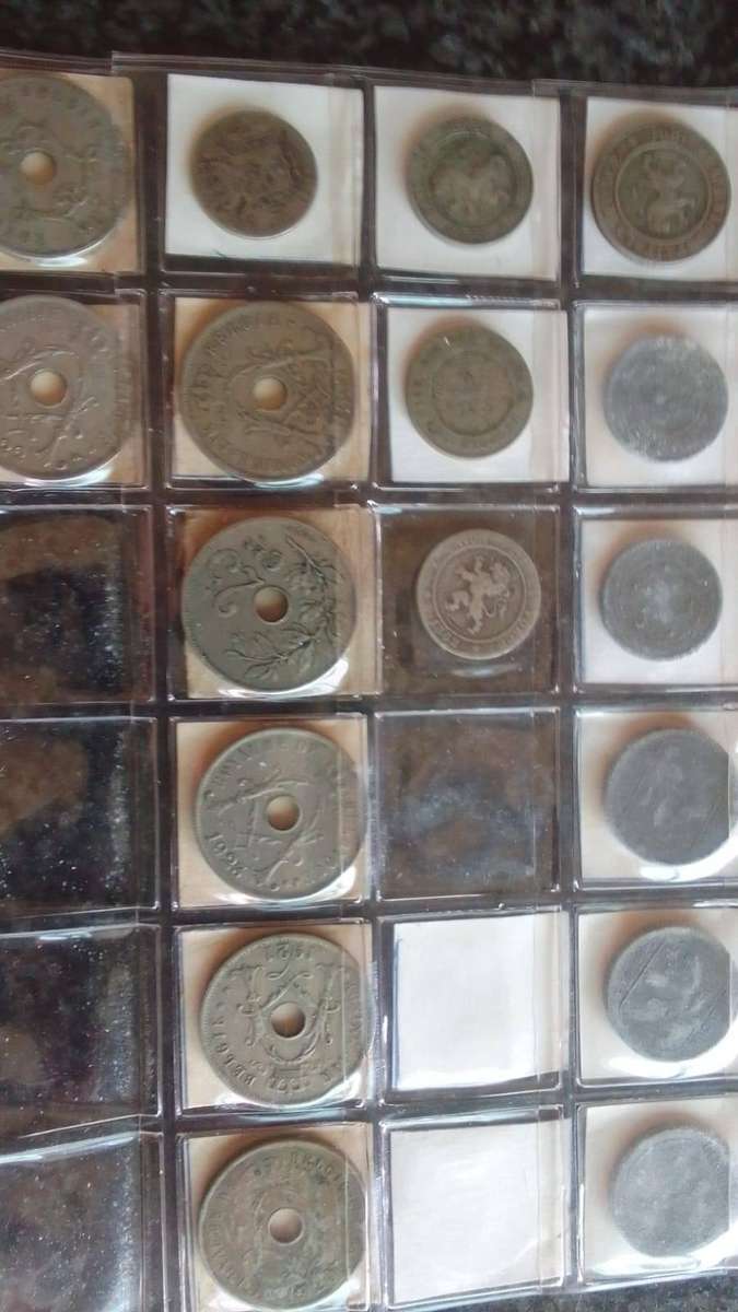 42 x Coins of Belgium in a sleeve 1862