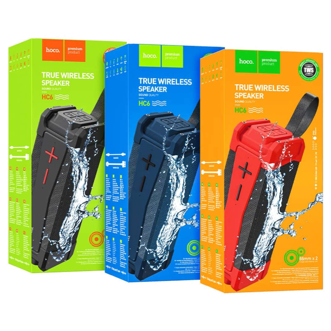 Hoco HC6 Wireless Bluetooth Speaker | IPX5 Waterproof | Powerful Sound | Multi-Function