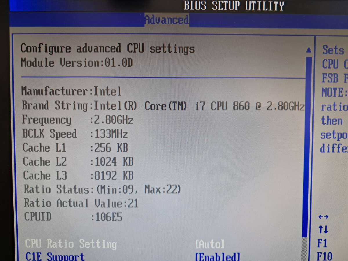 Intel® Core i7-860 CPU