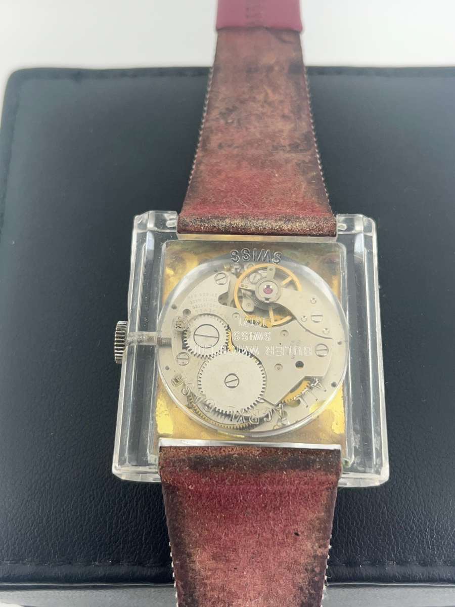 Rare Vintage Buler Acrylic cased watch
