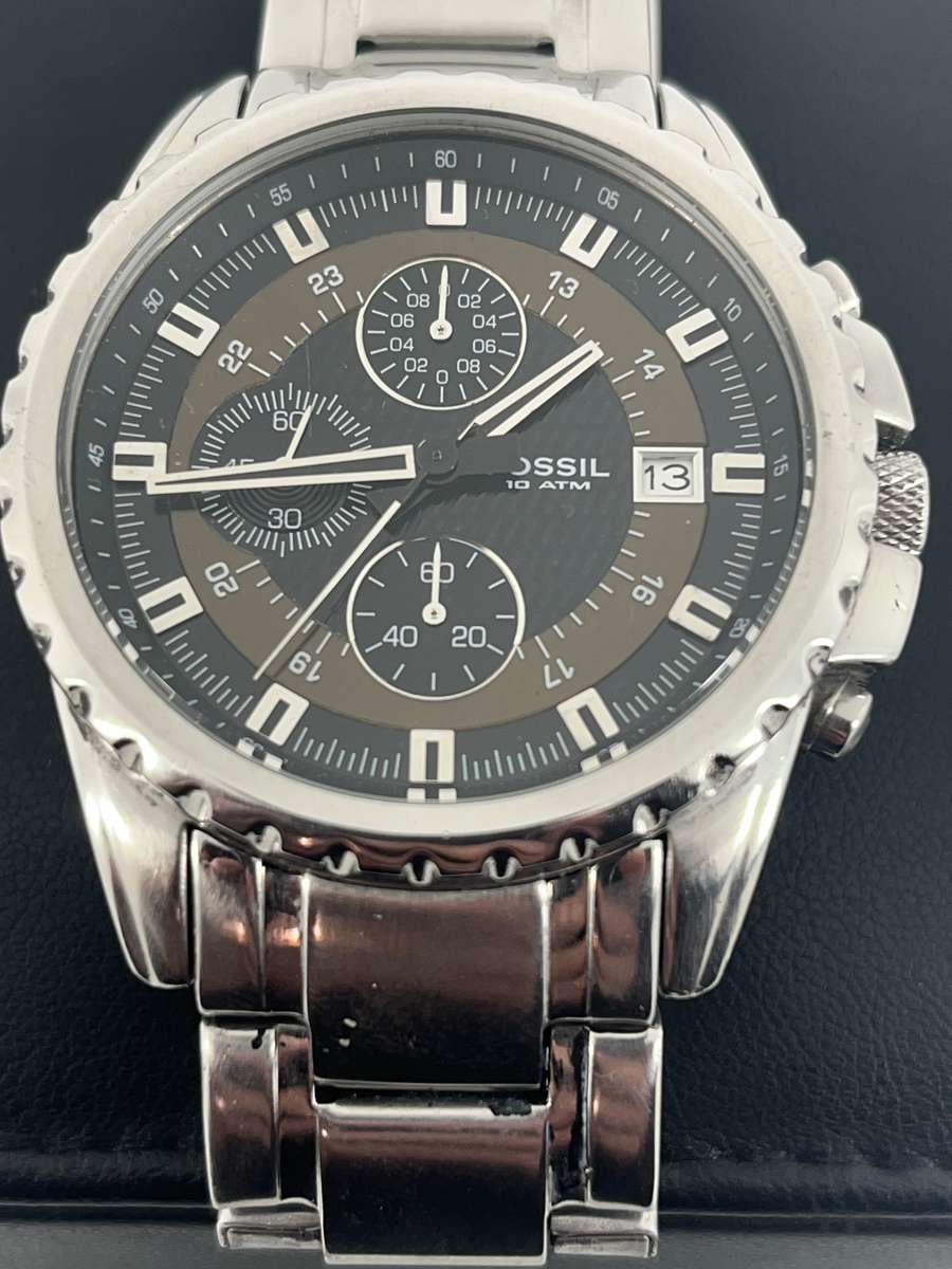 Fossil Chronograph Gents watch- Black on Stainless