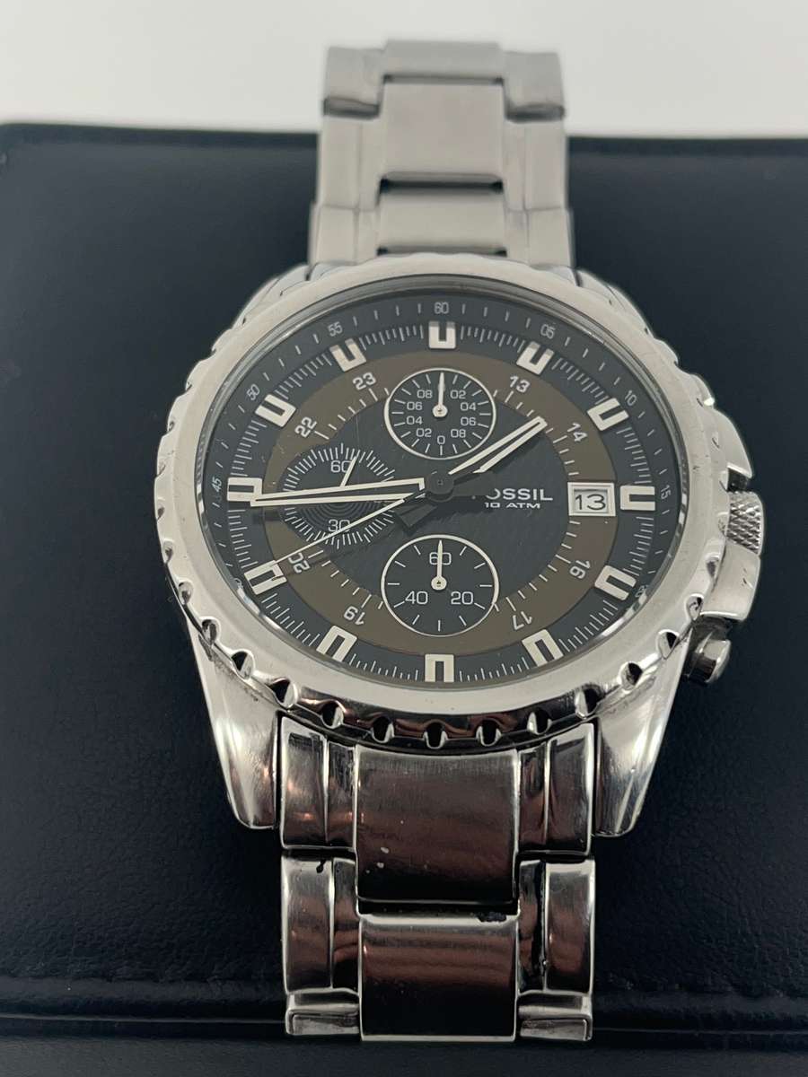 Fossil Chronograph Gents watch- Black on Stainless