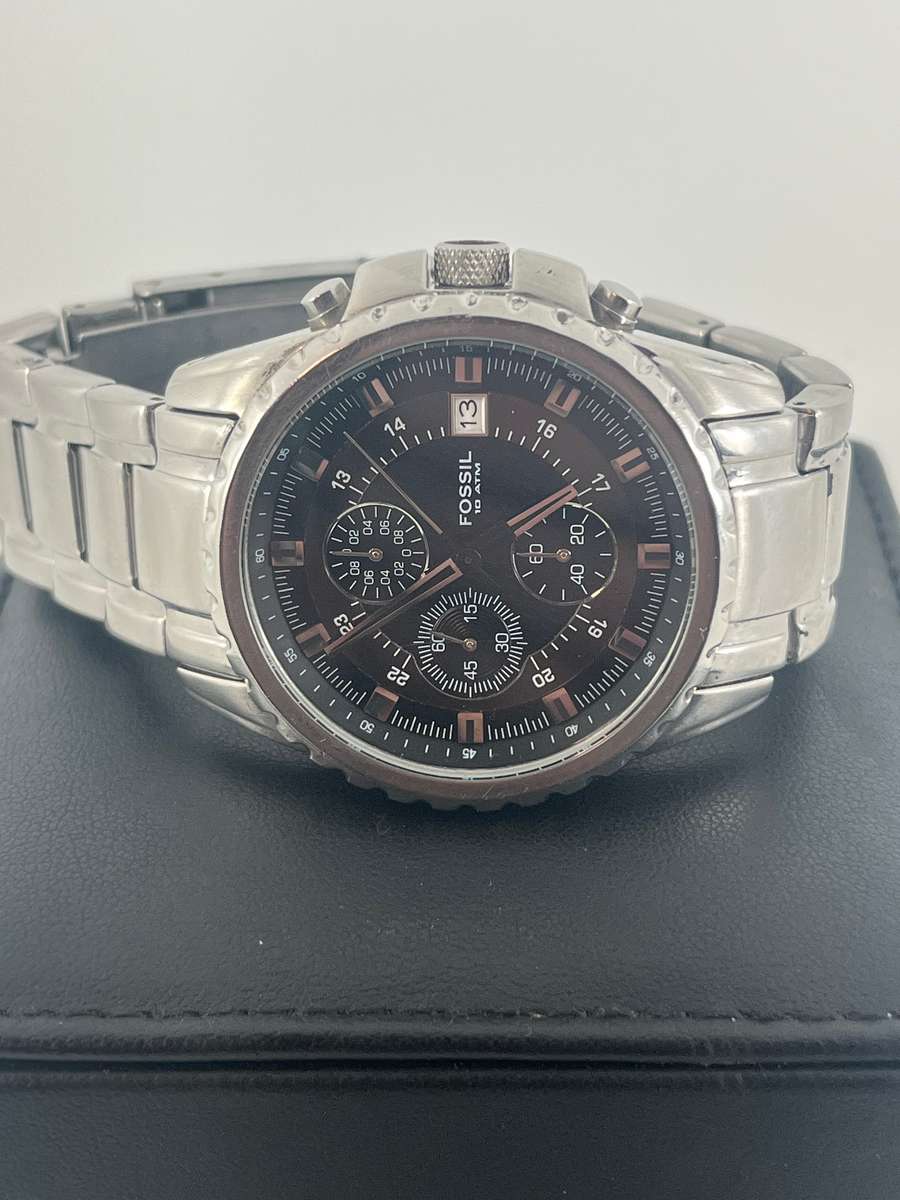 Fossil Chronograph Gents watch- Black on Stainless