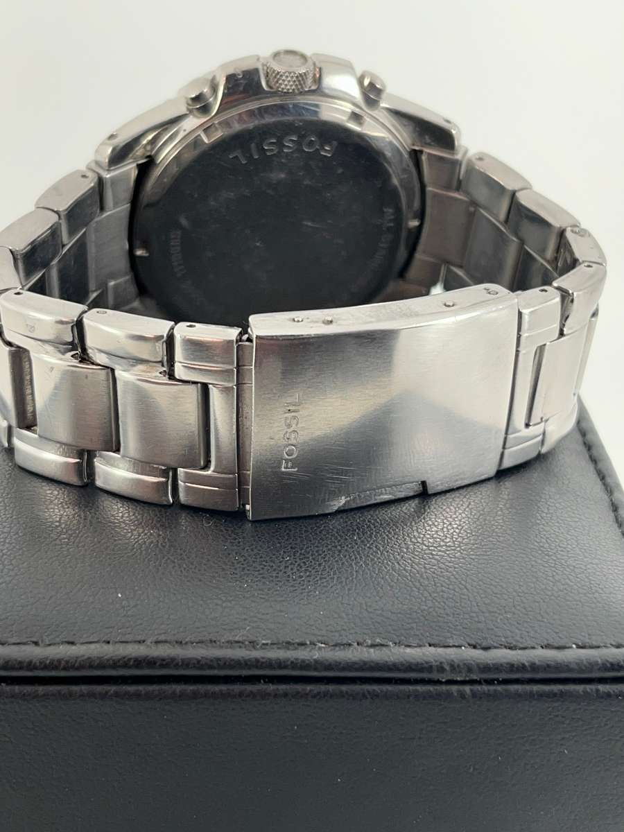 Fossil Chronograph Gents watch- Black on Stainless