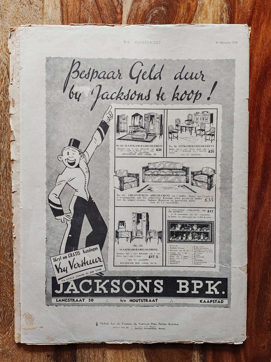 Huisgenoot  18 February 1938  Vintage South African Magazine