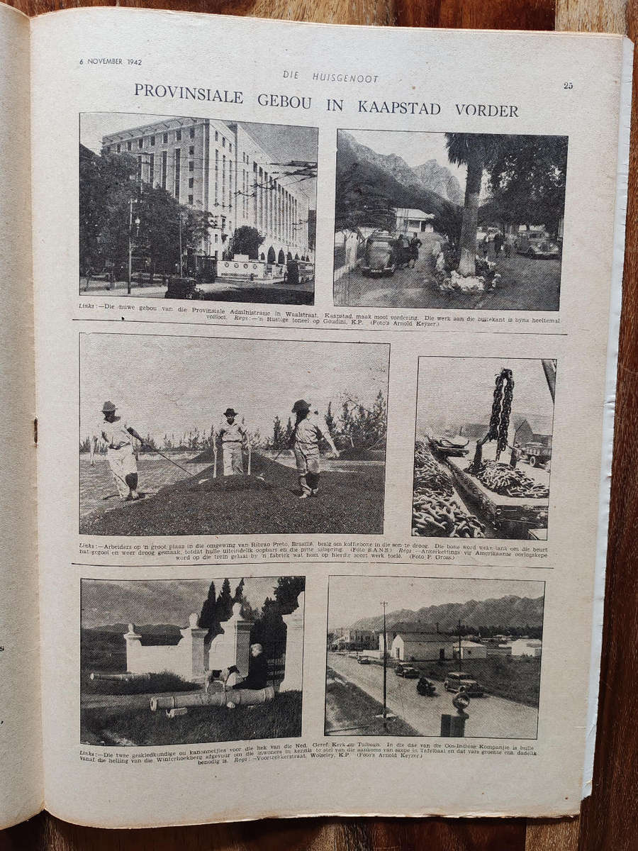 Huisgenoot  6 November 1942 (Vintage South African Magazine  Fair Condition)