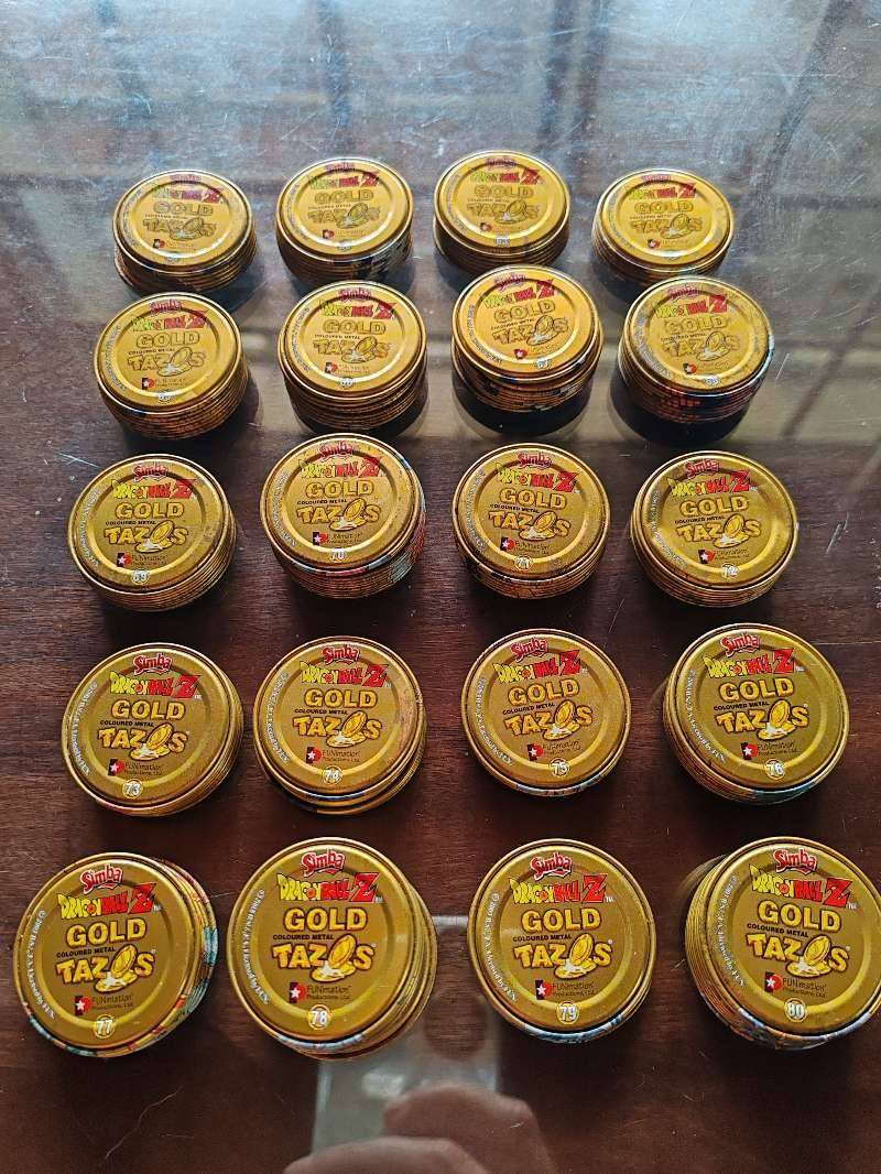 Dragon Ball Z Gold Tazos - Price per Tazo