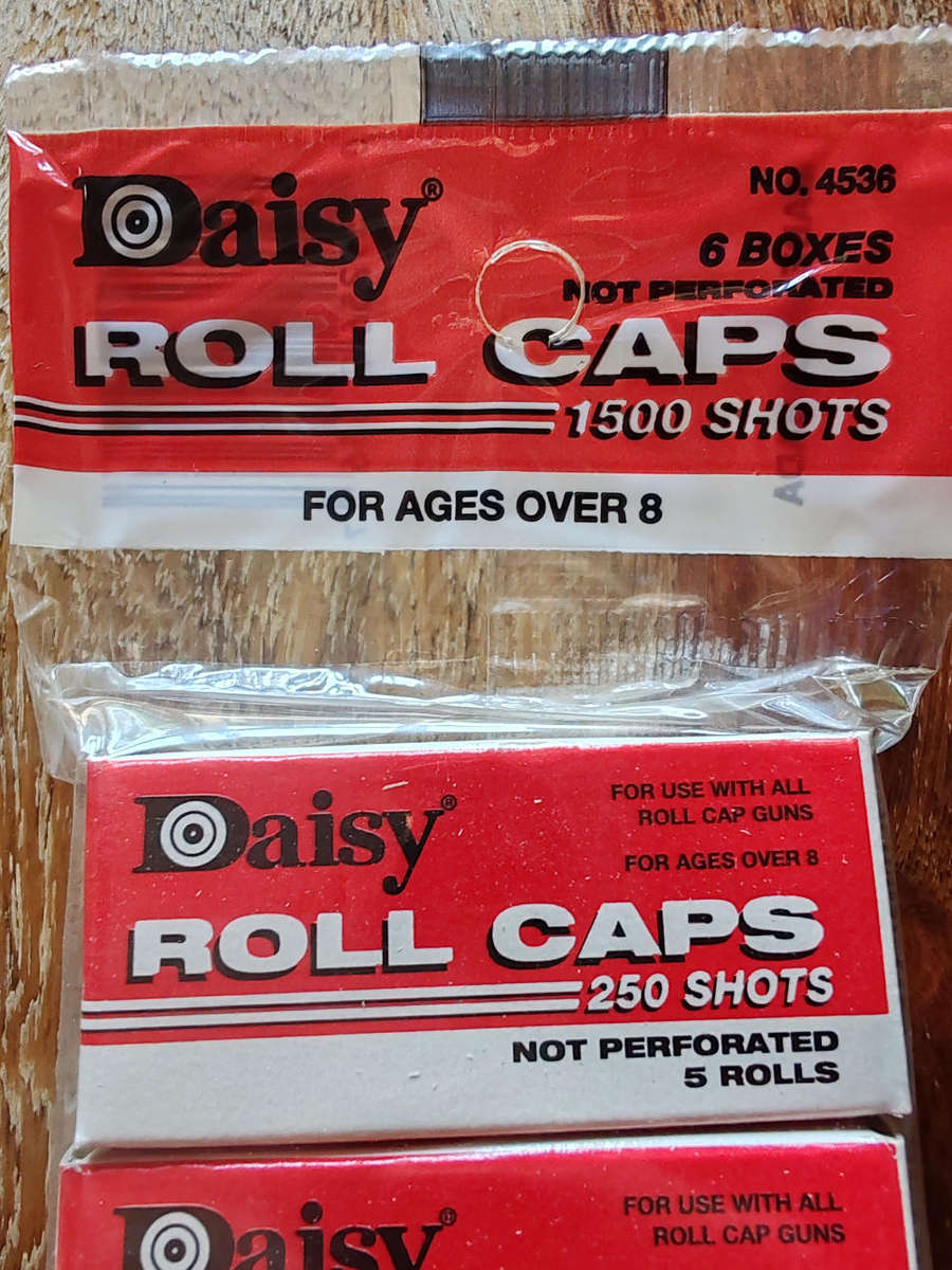 Retro Daisy Roll Caps  Sealed 6-Pack  ±1990s2000s  1,500 Shots