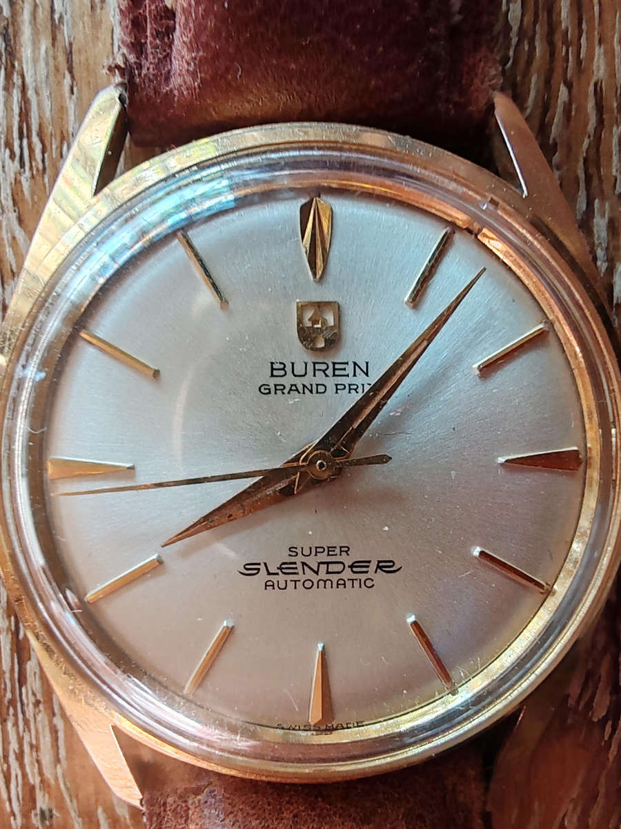 Vintage Buren Grand Prix Super Slender  Swiss Automatic (1959 Presentation Watch)