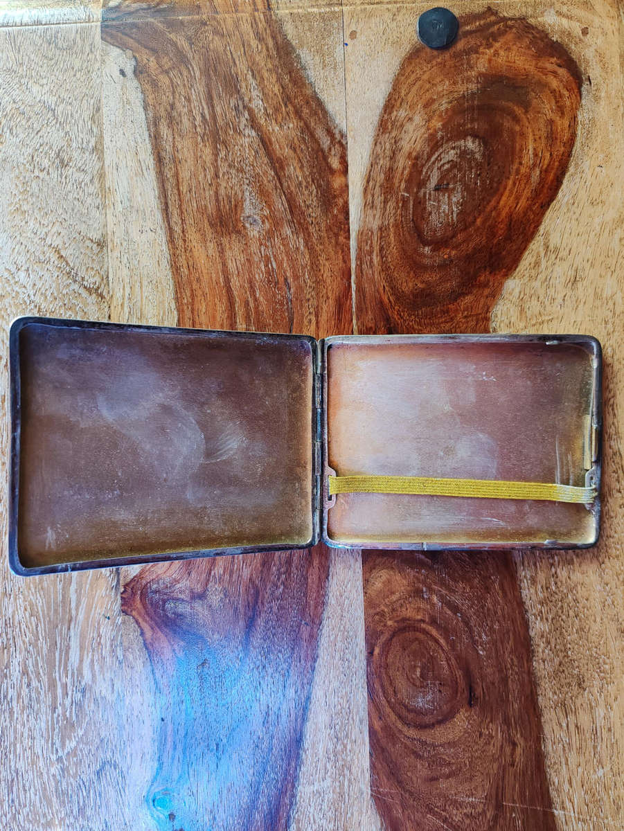 Vintage Voortrekker Pad Cigarette Case  Voortrekker Monument & Trek Route Map