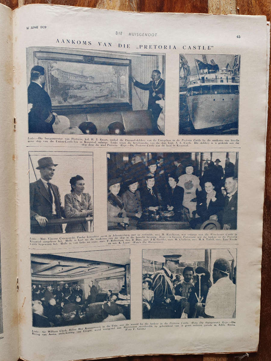 Huisgenoot  16 June 1939  Vintage South African Magazine