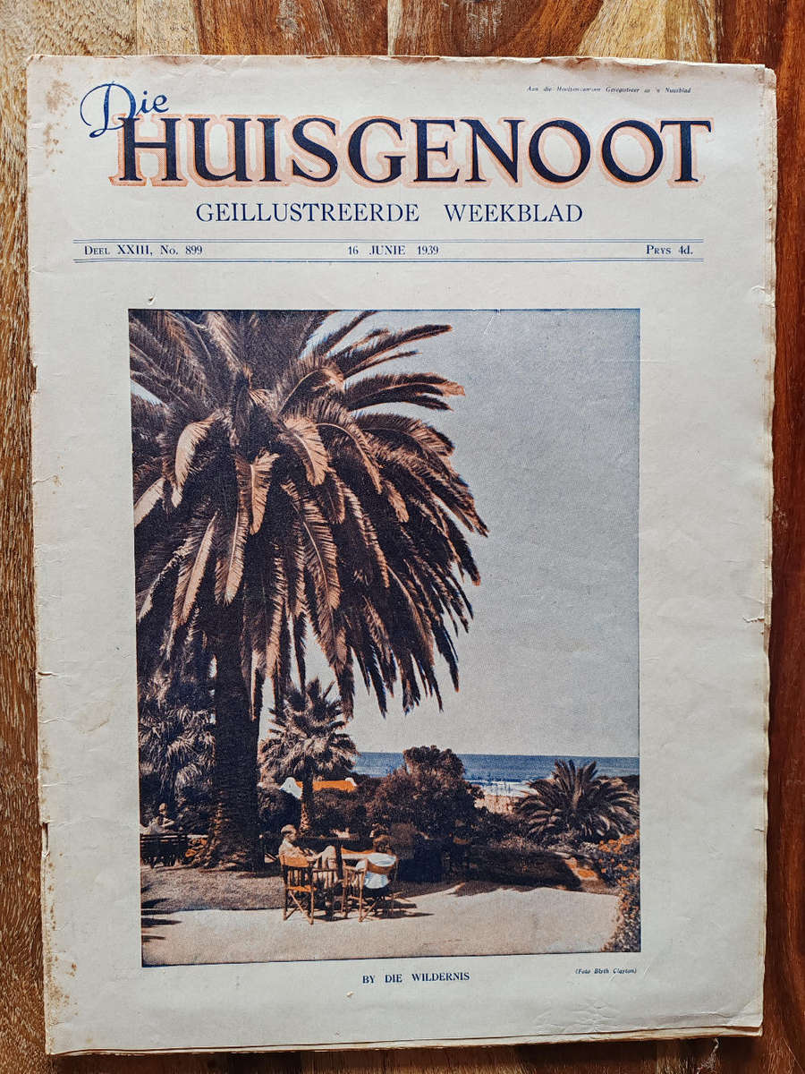 Huisgenoot  16 June 1939  Vintage South African Magazine