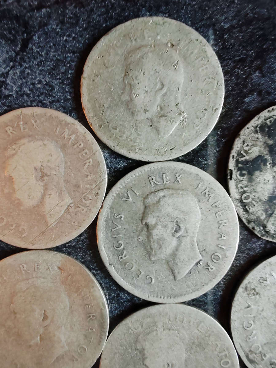 10 × South Africa 3 Pence  1930s1940s (80% Silver) - LOT 2