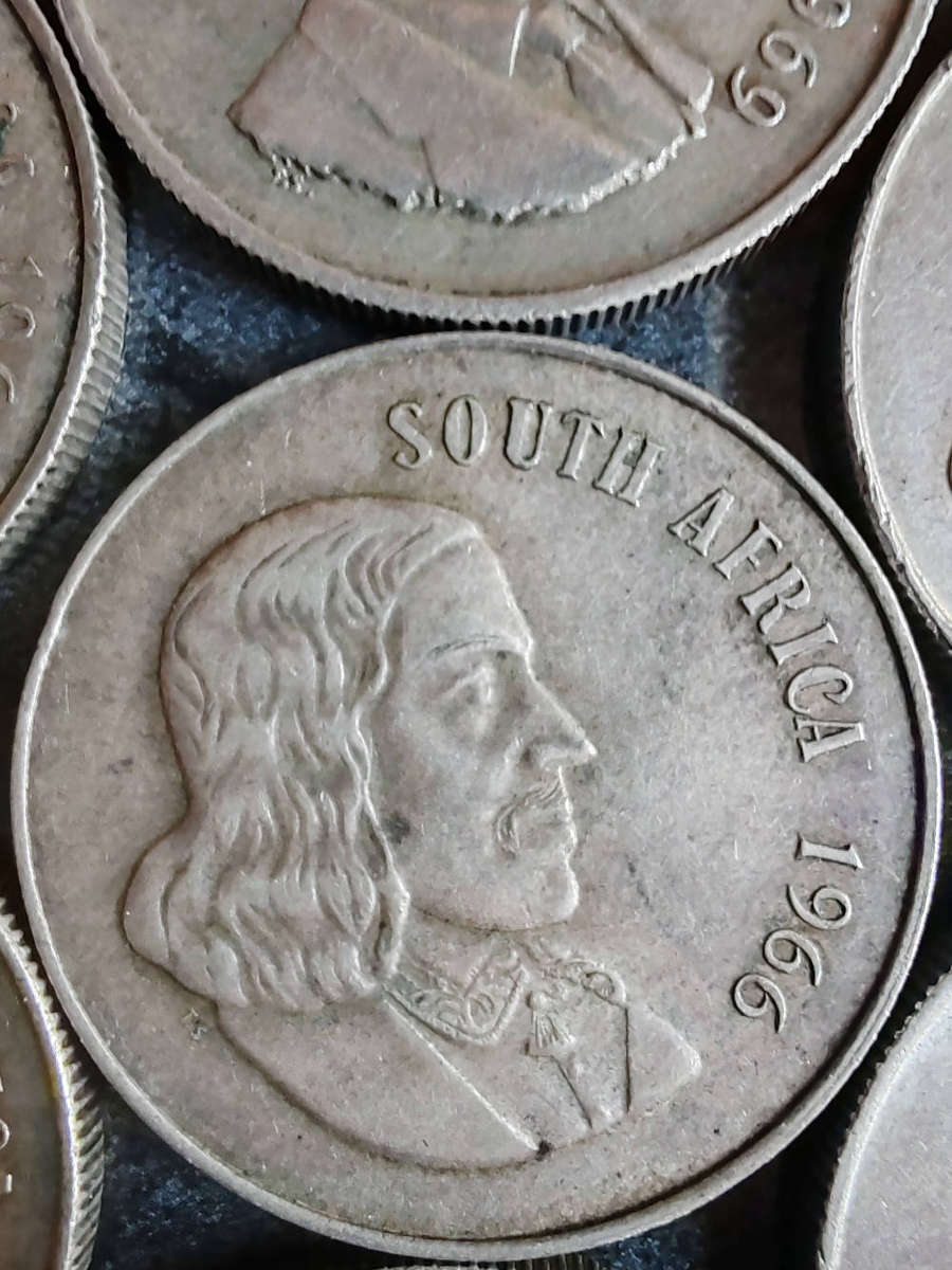 10 x South African 1 Rand Silver Coins (1960s)  80% Silver - LOT 10