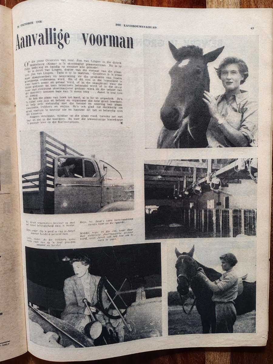 Landbouweekblad  28 Oktober 1958 (Fair Condition)