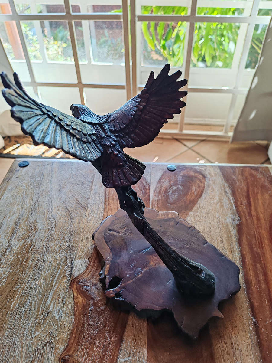 Majestic Fish Eagle Cold cast Bronze Sculpture
