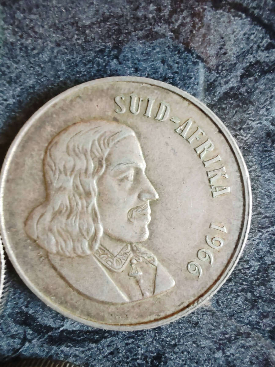 6 x South African 1 Rand Silver Coins (1960s)  80% Silver- LOT 11