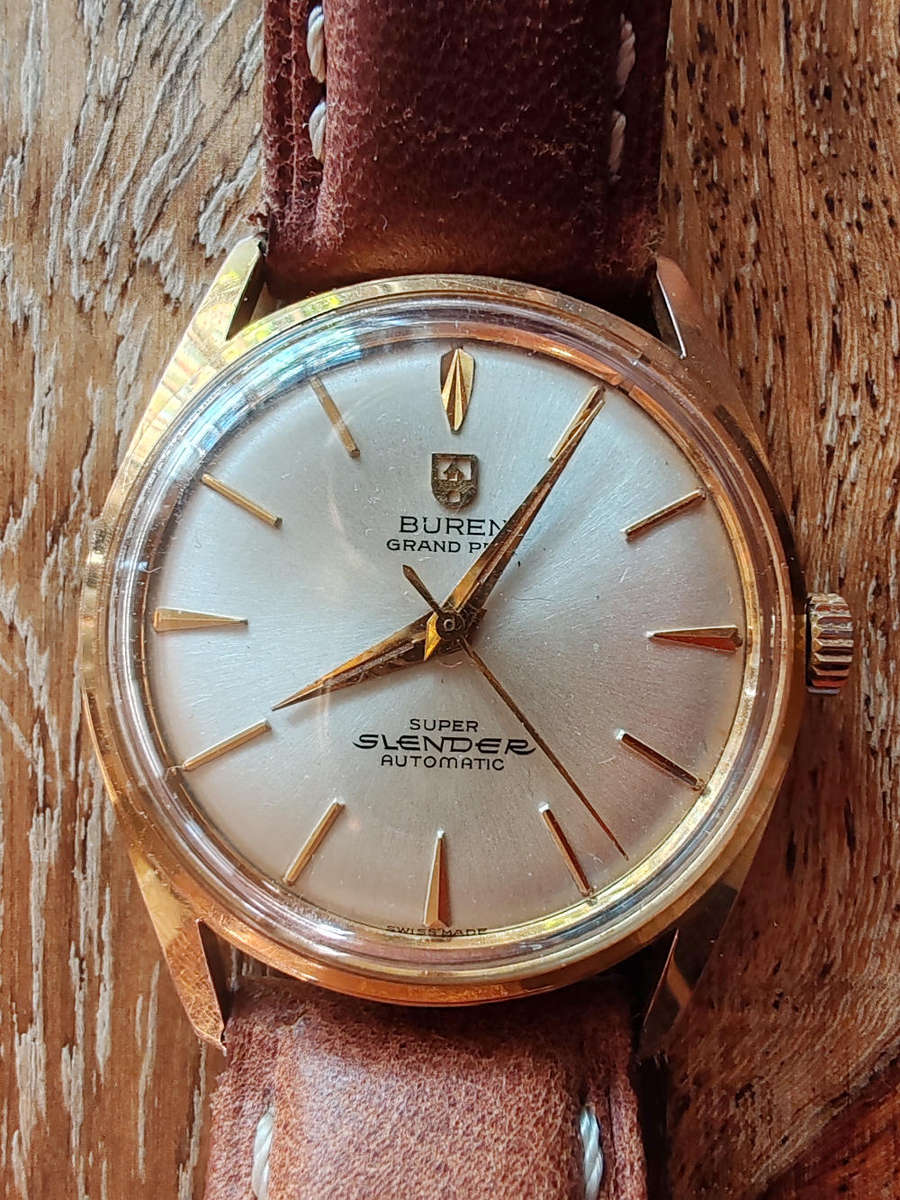 Vintage Buren Grand Prix Super Slender  Swiss Automatic (1959 Presentation Watch)