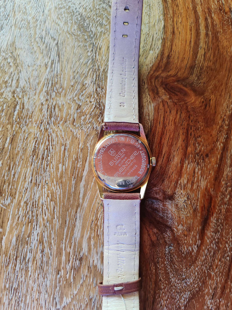 Vintage Buren Grand Prix Super Slender  Swiss Automatic (1959 Presentation Watch)