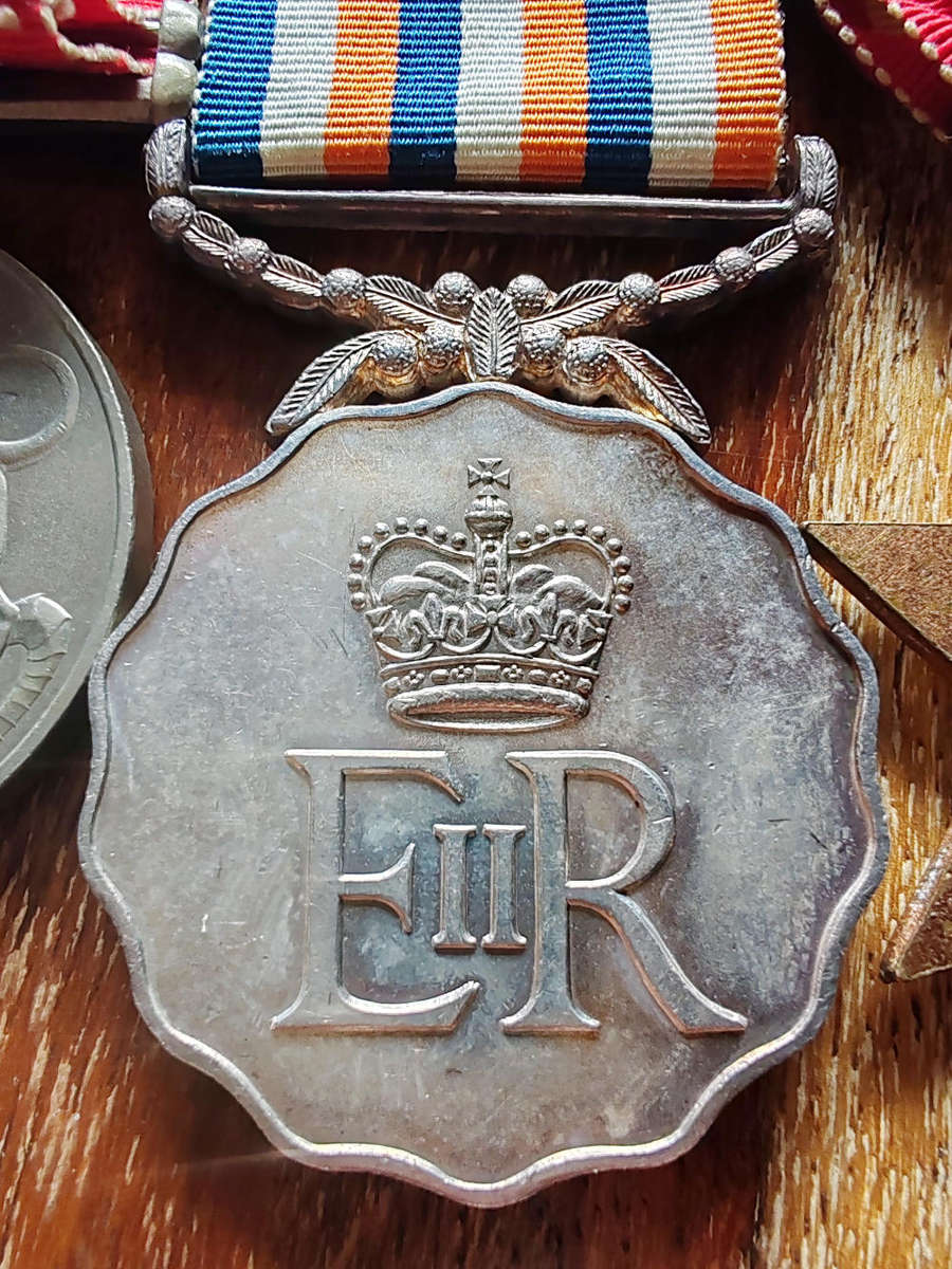 WWII South African Medal Group  Named to P4579 A.M. Emanuel