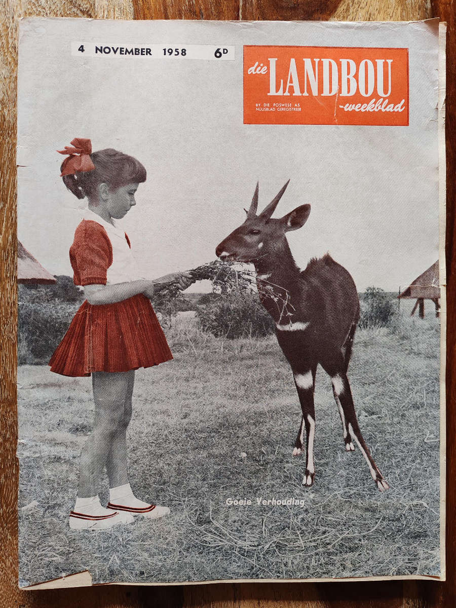 Landbouweekblad  4 November 1958 (Fair Condition)