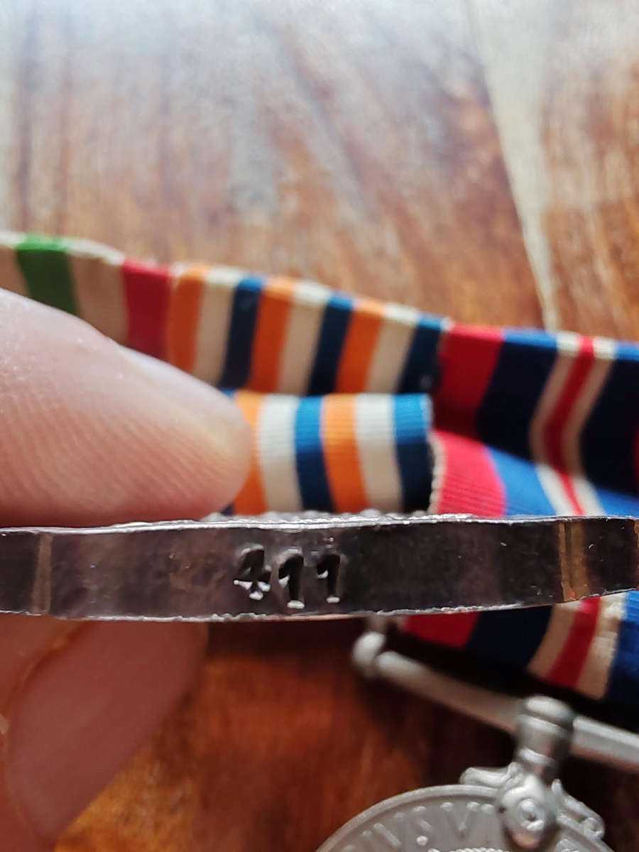 WWII South African Medal Group  Named to P4579 A.M. Emanuel