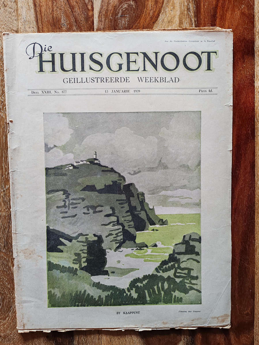 Huisgenoot  13 January 1939  Vintage South African Magazine