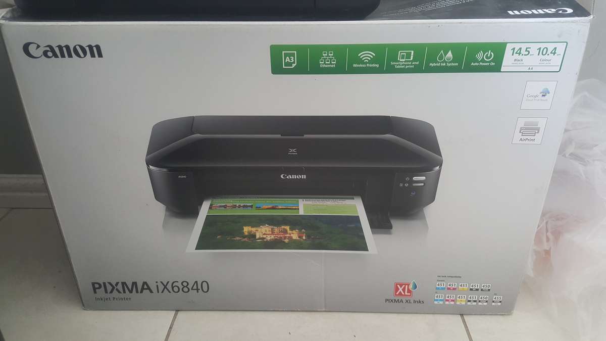 Canon PIXMA iX6840 A3+ Colour Inkjet Printer (Replace PrinterHead)