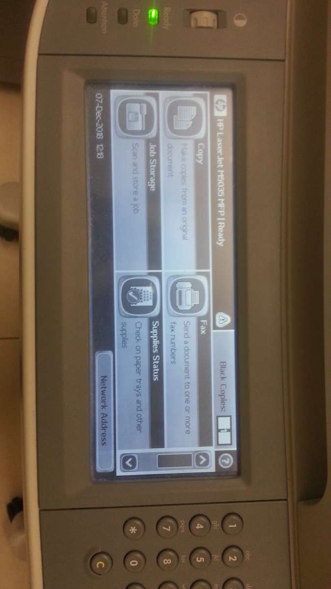 HP LaserJet M5035 MFP Printer, Copy, Print and Scan (Black and White) upto A3