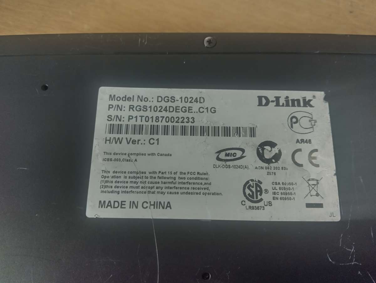 D-Link DGS-1024D Unmanaged Switch Gigabit Ethernet